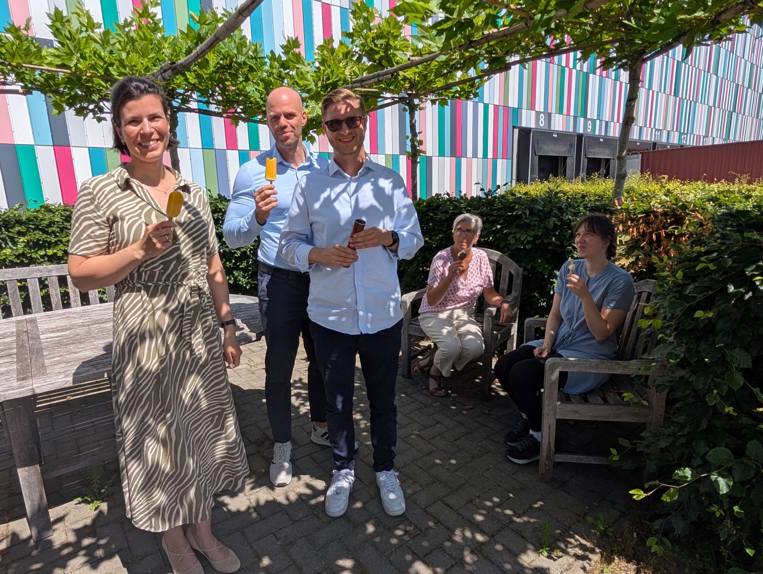 Mitarbeiter Eis Essen bei IN-TIME